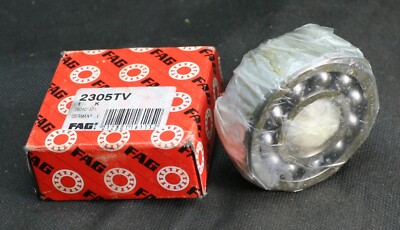 One (1) FAG 2305 TV Self Aligning Bearing 25 MM ID Germany NEW