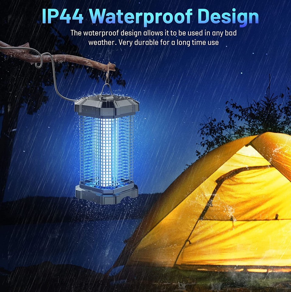 Bug Zapper Outdoor, 4200V Electric Mosquito Zapper Indoor, Insect Fly