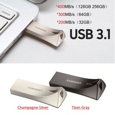New USB 3.1 Samsung BAR Plus USB Flash Drive 64GB 128GB 256GB UP to 300MB/s lot
