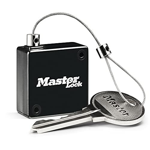 Master Lock 5490EURD Cavo per chiavi retrattile per mini casseforti per (A5P)
