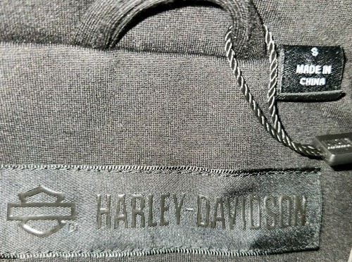 Harley-Davidson Leather & Compression Knit Causal Black Jacket Womens-Small - Picture 5 of 6