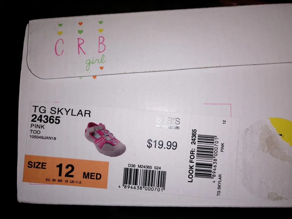 Zapatos CRB Niña - TG Skylar Rosa - Talla 12 Med Foto 4 de 4