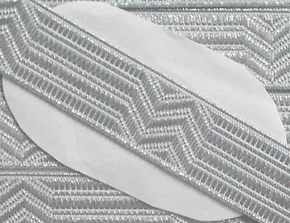 MARKENLOS 1 m Uniformtresse 2,99€/m Borte silber 20 mm Bandtresse Band Uniform Tresse
