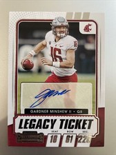 2021 Panini Contenders Draft Gardner Minshew Legacy Ticket Auto Washington State