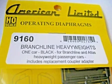 American Limited #9160 Branchline Heavyweights Black Branchline & Atlas HO-Scale