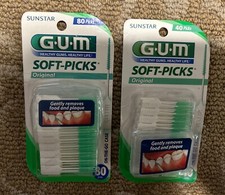 New Sunstar GUM Soft-Picks Soft Original On The Go Case 40  80 Picks Free Ship