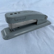 Vintage SWINGLINE CUB Stapler Mini Gray Grey - Works - Made in USA