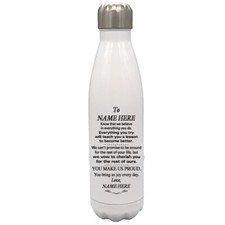 Personalized Custom Water Bottle To Our Daughter, Son, Granddaughter, Grandson