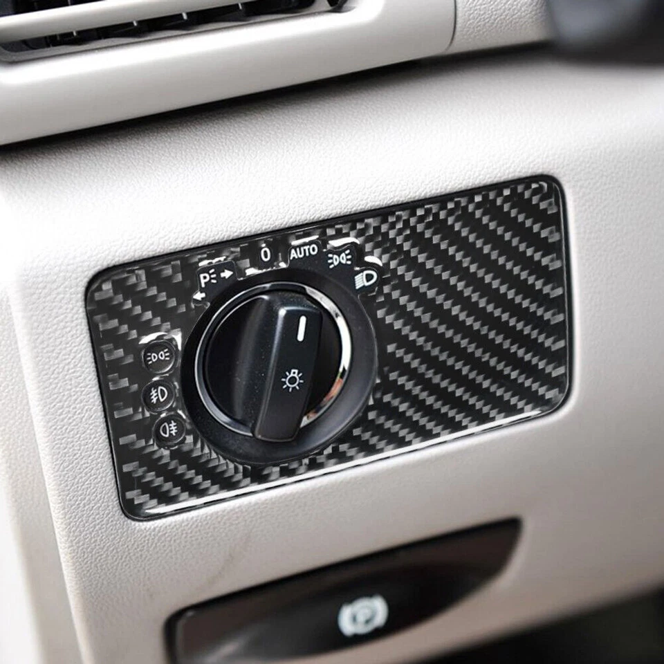 Cubierta de control de faros interiores de fibra de carbono para Mercedes-Benz R320/350 Foto 4 de 4