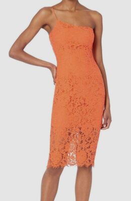 $120 Bardot Women's Orange Maya Lace One-Shoulder Cocktail Dress Size XL/10 | eBay $120 Bardot Women's Orange Maya Lace One-Shoulder Cocktail Dress Size XL/10 | eBay