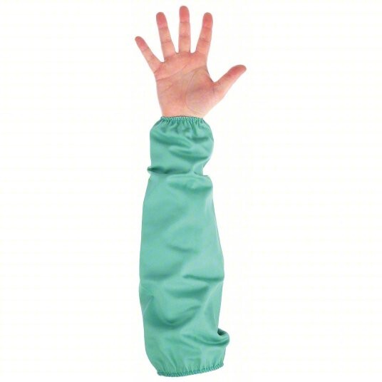 Steiner Weldlite Sleeves Flame-Resistant Sleeve: 18 in Sleeve Lg, Green 10PK - second product detail image