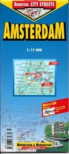 Map of Amsterdam, Netherlands, Laminated & Folded by Berndtson Maps