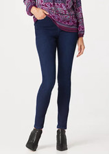 Belle by Kim Gravel Flexibelle Pull-On Jegging Jeans - Dark Indigo - TALL
