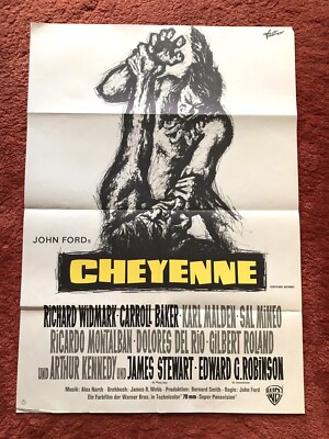 Cheyenne Kinoplakat Poster A1, James Stewart, Richard Widmark, John Ford Western