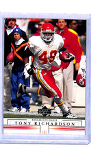 2001 UD Upper Deck #81 Tony Richardson Kansas City Chiefs Football Card