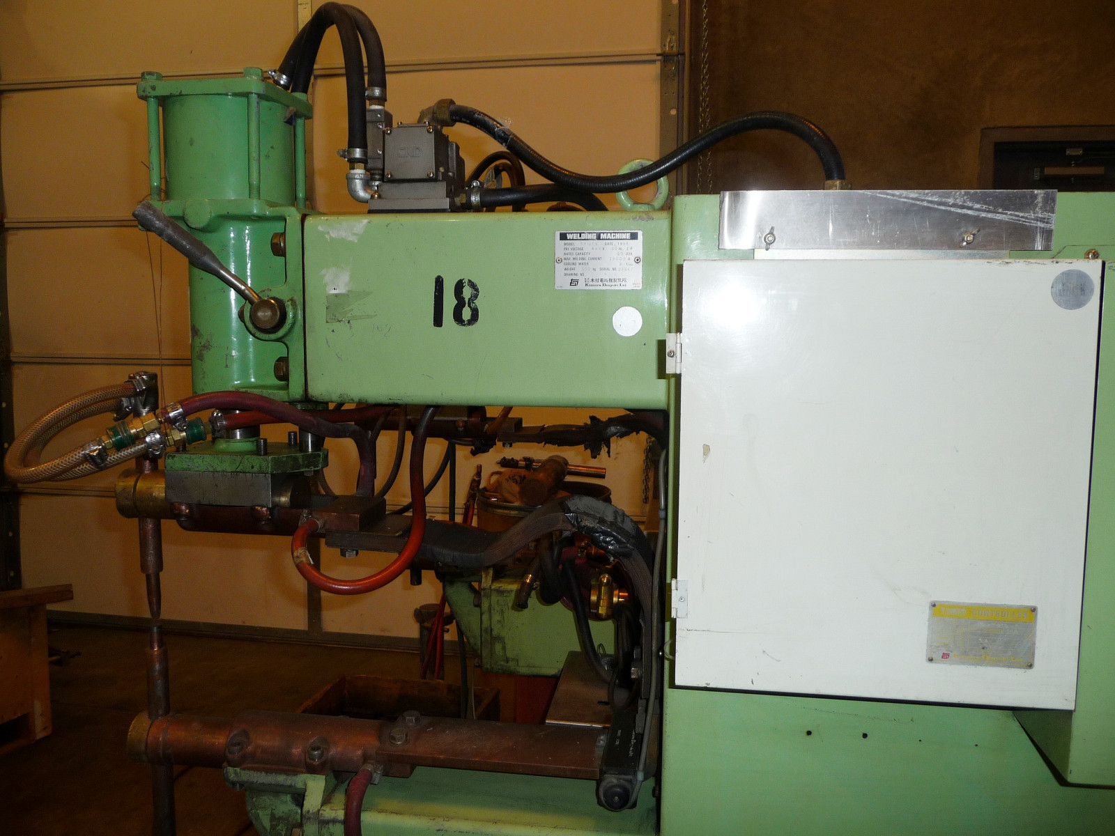 Kimura Denyoki Spotwelder Model 605 P Used 60 KVA Spot Welder