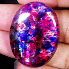 64.00 CT Fantastic Multi Color LABRADORITE Oval Cabochon 27x37x6 mm Gemstone CA4