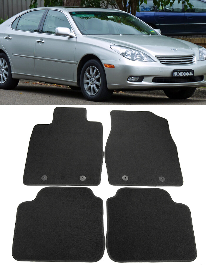 4 Pcs OE Black Front Rear Nylon Carpets Floor Mat For 0206 Lexus ES330