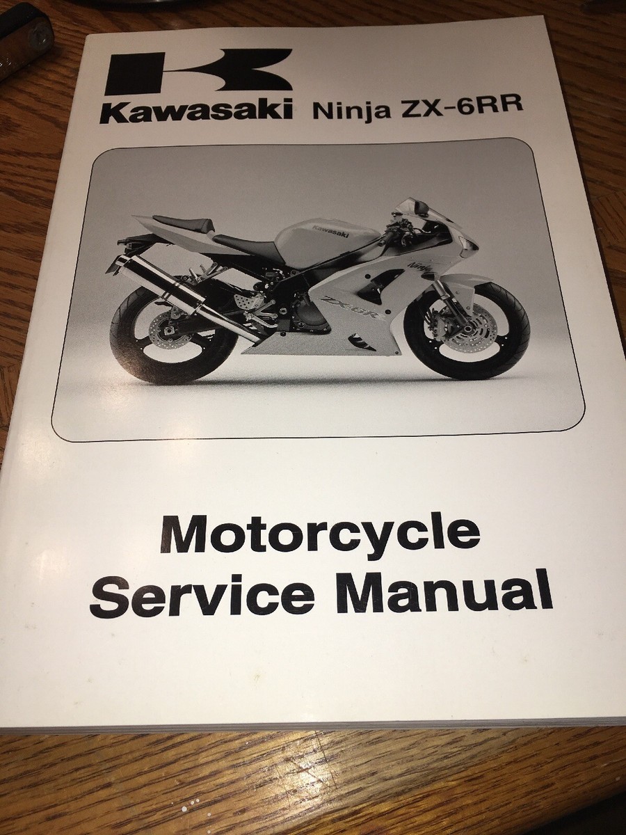 OEM KAWASAKI NINJA ZX-6RR MOTORCYCLE SERVICE MANUAL 99924-1333-01
