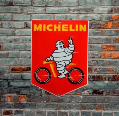 Plaque émaillée MICHELIN pneu - Photo 1/2