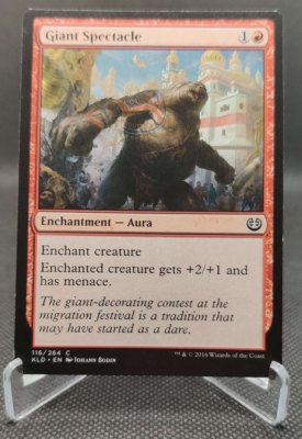 MTG #116 Giant Spectacle Kaladesh magic the gathering card MTG #116 Giant Spectacle Kaladesh magic the gathering card