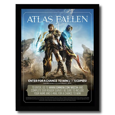 2023 Atlas Fallen Framed Print Ad/Poster Xbox Series X PS5 PC Video Game  Art