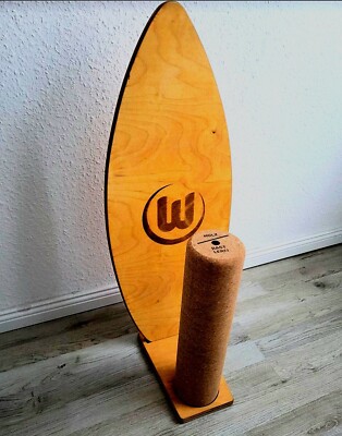 Unikat: VfL Wolfsburg Balance Board Handmade Wobble Korkrolle bis 150 KILO!! TOP