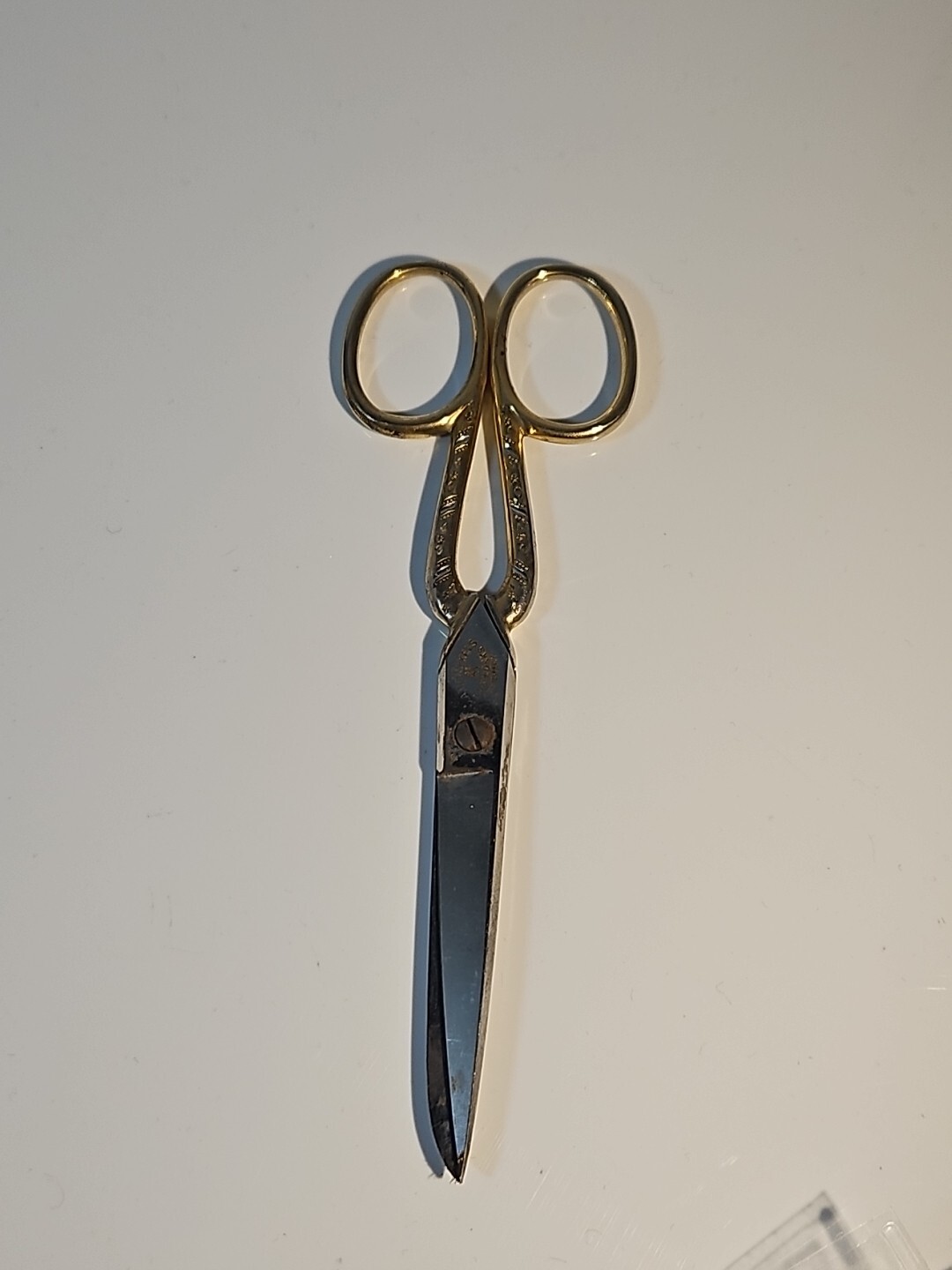 VTG J A Henckels Scissors Twinworks Solingen Germany Tailoring  GUC Gold Tone