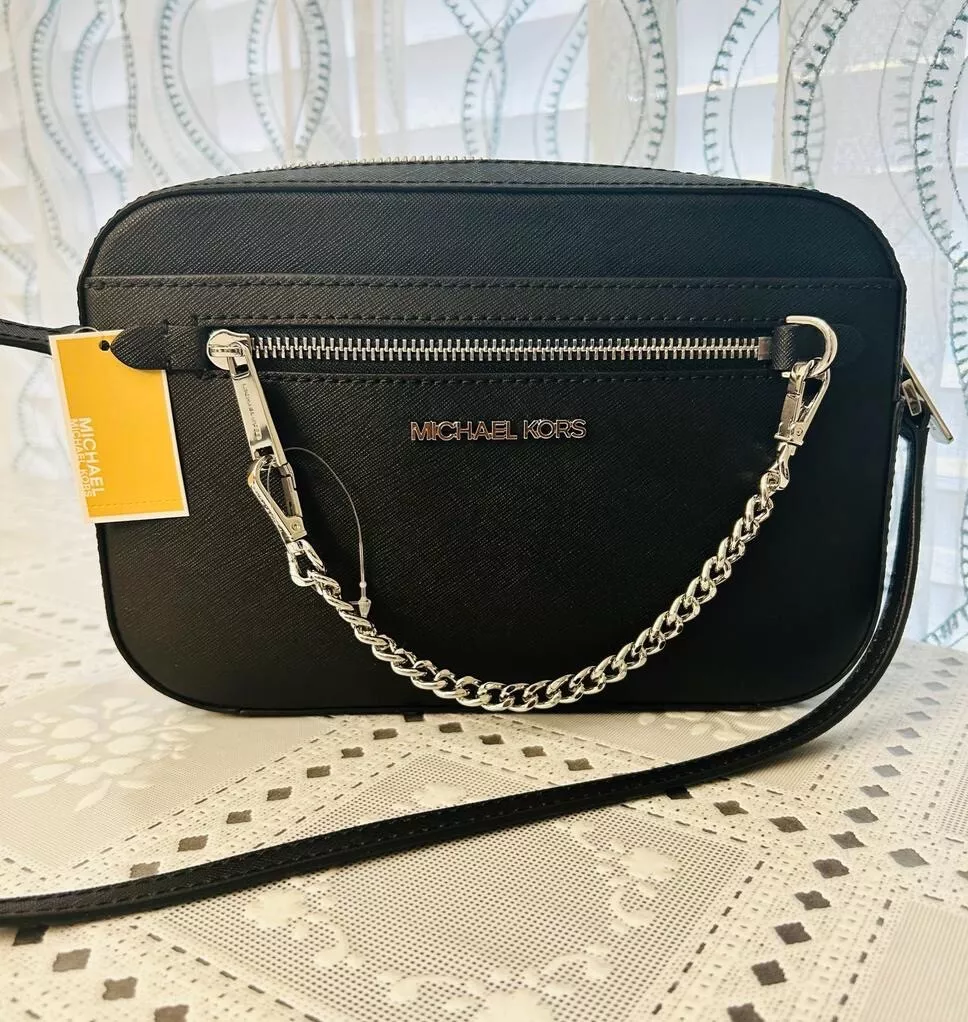 Jet Set Large Saffiano Leather Crossbody Bag