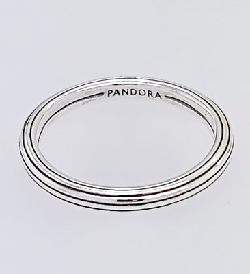 NEW 100% Authentic PANDORA ME 925 Ale Silver Simple Stacking Ring 199591C00