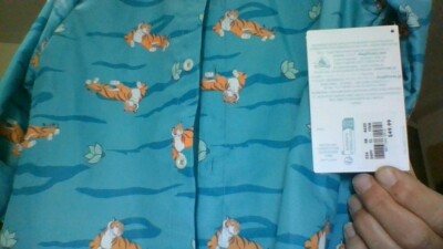 NWT! ALADDIN MOVIE TIGER Rajah! Disney Button up IIy 4Ever Girls 9/10 Shirt WOW!