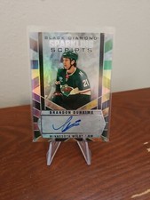 2022-23 Black Diamond Brandon Duhaime Sparkling Scripts  SC-BD Minnesota 