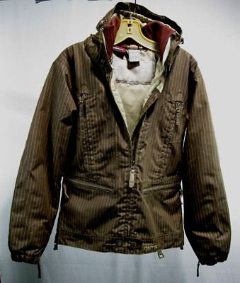 CAPP3L Snowboard Jacket/ Coat Womens SM. Brown Striped Ride