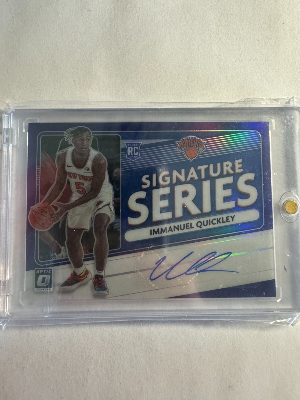 K177,312 - 2020-21 Donruss Optic Signature Series Purple #75 Immanuel Quickley