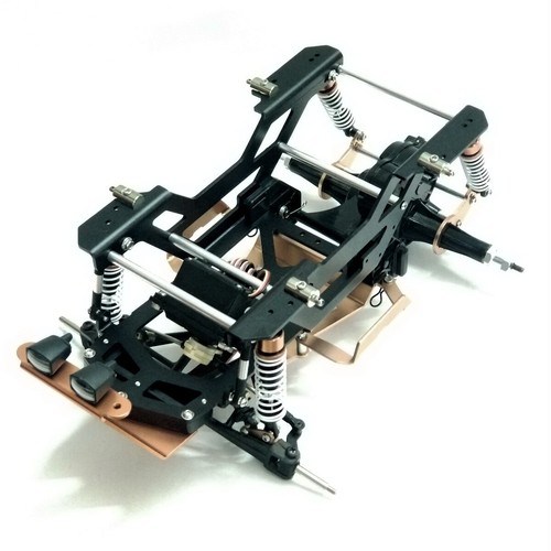 Aluminum Chassis kit for TAMIYA CW-01 Chassis Lunch box/Midnight Pumpkin Unimog - Picture 1 of 12