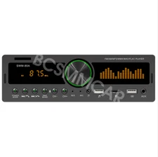 1 Din Car Radio Stereo Bluetooth Head Unit USB/SD/FM MP3 Player Colorful Lights