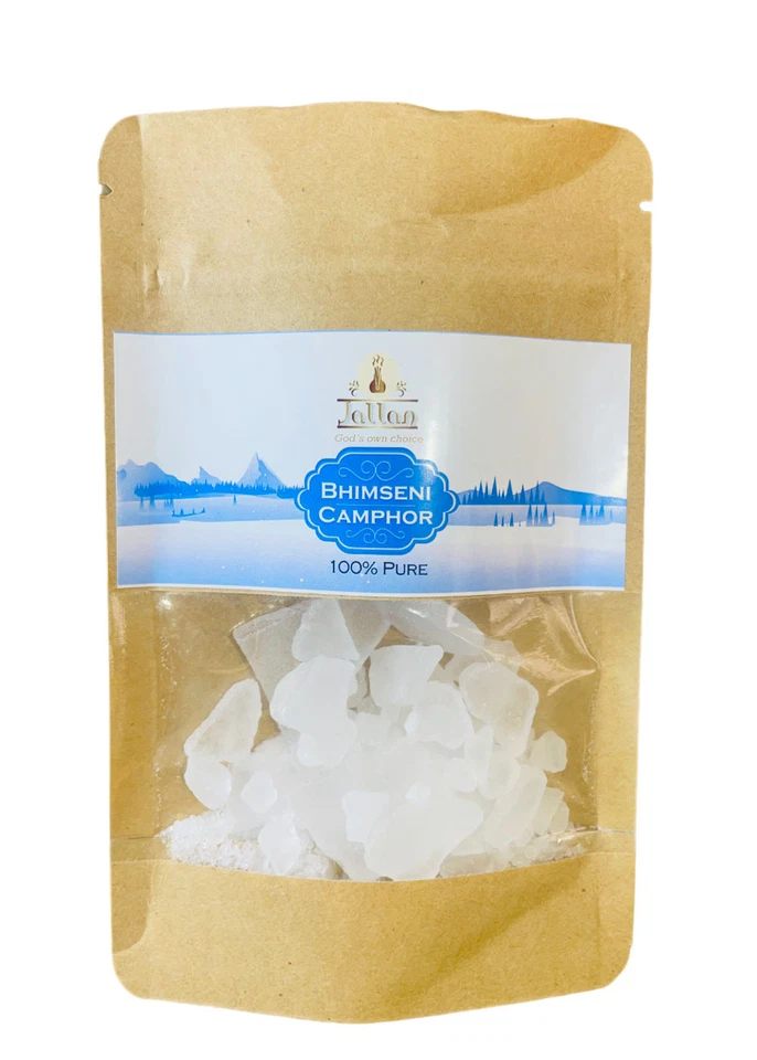Jallan Bhimseni Camphor 100% Natural Bhimseni Camphor - for Pooja & Meditation - Image 4 of 4