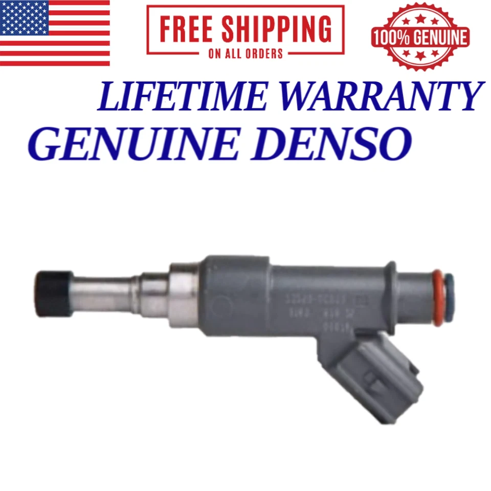 Inyectores de combustible DENSO 4 piezas OEM NUEVOS para Toyota Tacoma 2005-2014 y 4Runner 2,7 L I4 Foto 2 de 3
