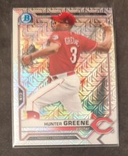2021 Bowman Hunter Greene Chrome Mojo Refractor Parallel #BCP-127