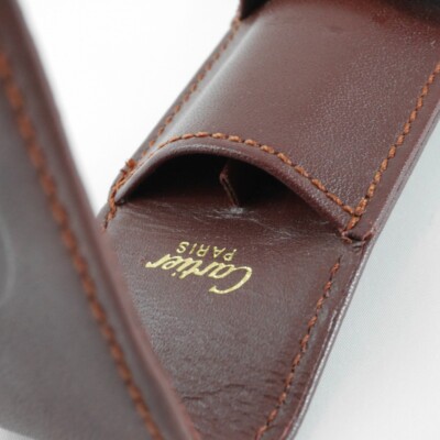 Cartier ボールペンケース Cartier Pen Pouch Case Bordeaux (for 2 slim pens) FREE SHIPPING | eBay
