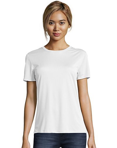 Hanes Women’s Cool DRI FreshIQ Short Sleeve Performance Tee for Gym