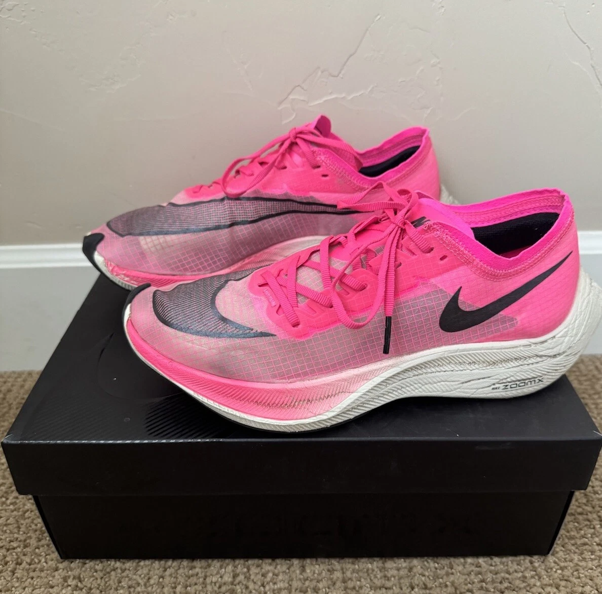 Nike Zoom X Vaporfly Next% \"Pink Blast\"④ Buy Nike ZoomX Vaporfly NEXT% 'Pink Blast' - AO4568 600 | GOAT