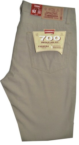 Pantalone uomo jeans cotone CARRERA taglia 48 50 52 54 56 58 60 62 leggero  BEIGE | eBay