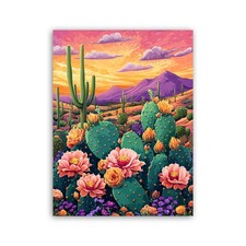 Wergund 5D DIY Diamond Art Cactus, Kits for Adults Plant, Cactus