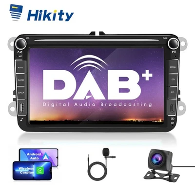 8" DAB+ Carplay 4+64GB Android 15 Autoradio GPS Navi Für VW GOLF 5 6 Passat Polo - Bild 1 von 4