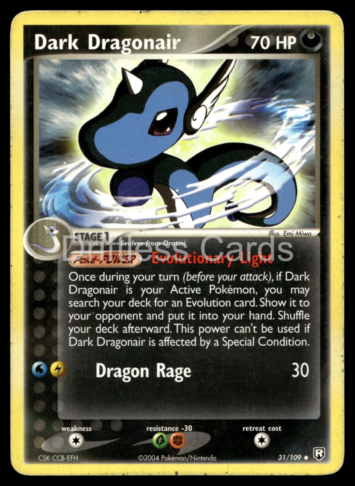 Dark Dragonair 31/109 Uncommon Team Rocket Returns Pokemon MP