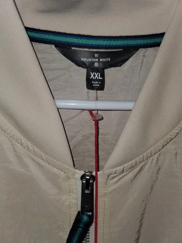 🔥NWT🔥Houston White Adult Mountain Print Bomber Jacket - Beige/Green 2XL image 4
