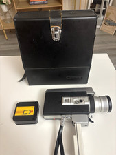 Canon Zoom 518 Super 8 Movie Camera Tested Motor w/ Case Grip K40 Film