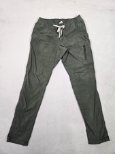 Vuori Ripstop Climber Pants Men Large Green Outdoors Comfort Tapered Drawstring