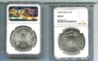 1995 AMERICAN SILVER EAGLE 1 OUNCE SILVER COIN NGC MS69 463U